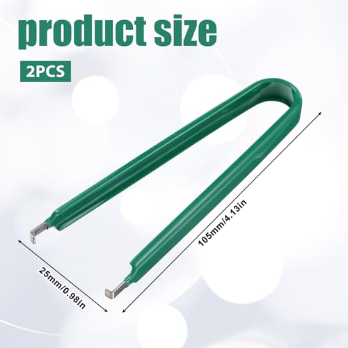 2Pcs U-Shape ROM Extractor, PLCC PCB IC Chip Puller Extractor Removal Tool Clip Pliers, Motherboard Circuit Board Component Puller Tool, Clip Pliers for Disassembly of Electronic Component Jewelry