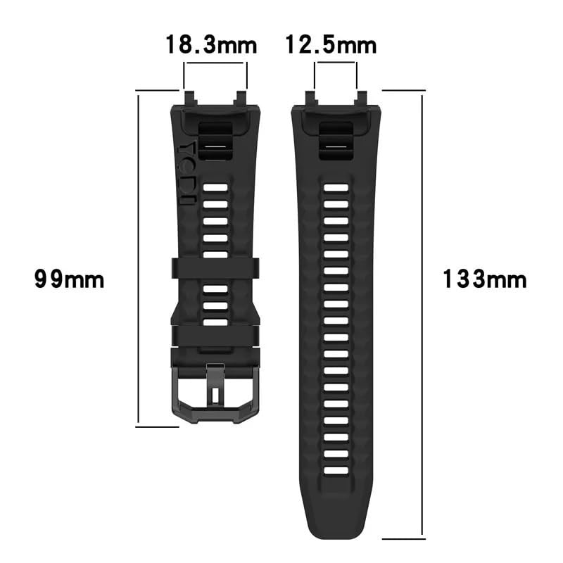 Image of YODI Strap Band Compatible with Amazfit T-Rex 2 Smartwatch Only Soft Silicone | Nylon | Chain | Leather Watch Straps with Installation Adjuster Tool For Amazfit TRex 2