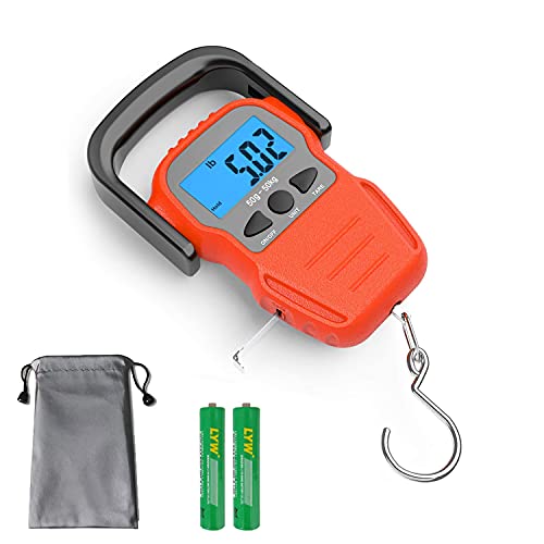 Pèse Bagage Électronique/Balance pour Le Bagage/Balance Valise avec LCD Rétroéclairé pour Voyage, Pêche et Archerie, Sac étanche, Ruban à Mesurer, （Piles Fournies）