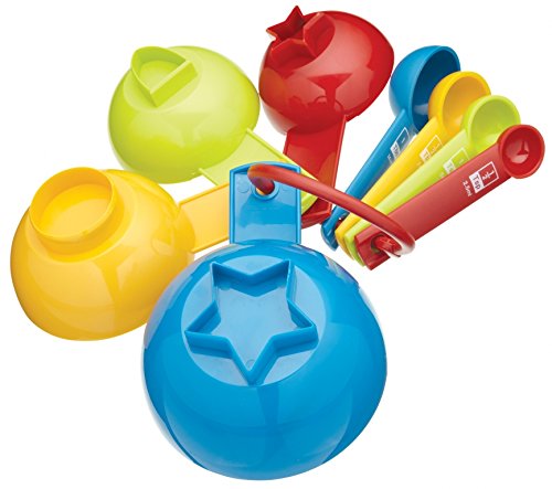 Miniamo Brights Multi-purpose measuring cups with cookie cutters
