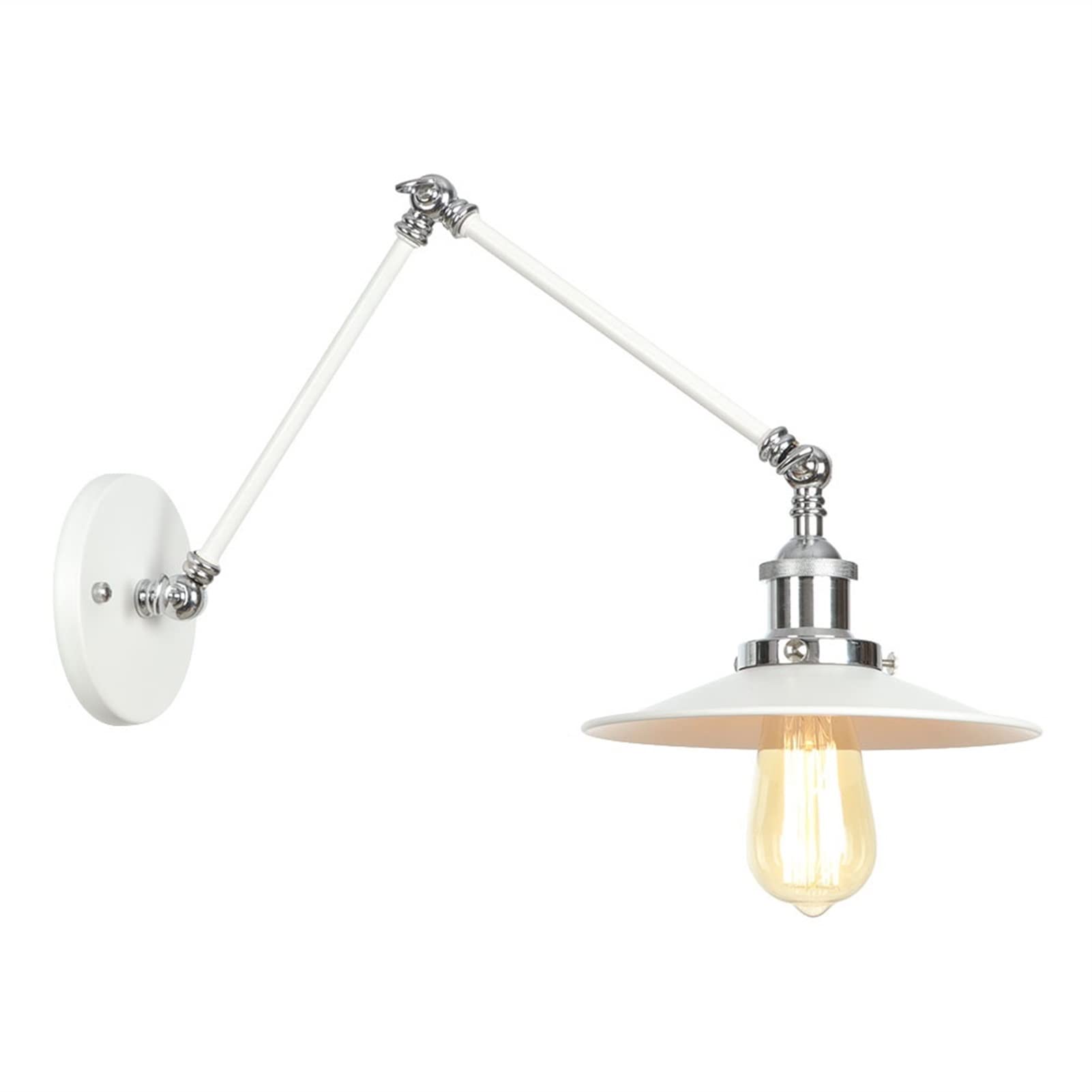 HCZKIUJY Wall lamp, European Wall Light Retro V-intage Adjustable Long Swing Arm Wall Light Fixture Wall Lamp Loft Style Industrial Wall Sconce Appliques E27 LED Decorative Lighting(-B)