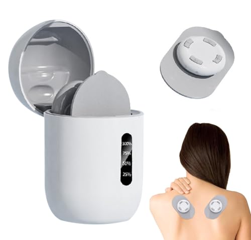 Wireless TENS Machine for Pain Relief Rechargeable Mini TENS Unit with 6 Modes and 16 Intensity Levels Portable Device with Charging Case for Back Neck Shoulder and Knee Pain Management