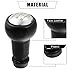 X AUTOHAUX Car Gear Stick Shift Knob for Peugeot 106 107 205 206 207 301 306 307 308 406 407 605 807 2008 3008 5008 for Citroen C2 C3 C4 B6 B9 Gold Tone Black
