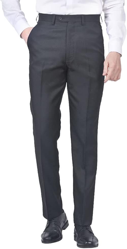 Jolliman Mens Plus Size Trousers High Waist Big & Tall Trousers Pants Lightweight Smart Formal Business Office Waists 32" to 60" Black, Navy, Brown, Fawn, Grey, Navy, Green