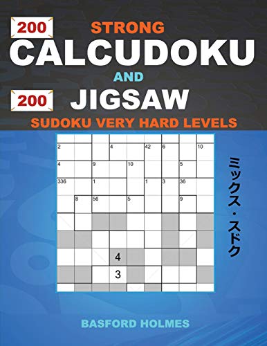 200 Strong Calcudoku and 200 Jigsaw Sudoku very hard levels.: 9x9 Calcudoku complicated version very hard levels + 9x9 Jigsaw Even - Odd puzzles X ... and Jigsaw Even - Odd classic sudoku)