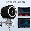 Michear Professional Windscreen Pop Filter for Microphone Noise Reduction Sound-Absorbing Reflection Filter Desktop Mic Sound Pop Shield Foam Cover for Vocal Booth Recording Studio Equipment #1