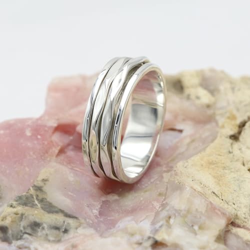 Bague de méditation en argent 925, le cadeau bien-être idéal