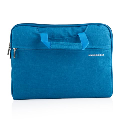 Modecom HIGHFILL Blau Laptoptasche 13.3 Zoll | Leichte Notebook Hülle & Schutzhülle für Laptop & Tablet | Elegante Notebooktasche mit Handgriff | Wasserabweisendes Design für Business & Reise