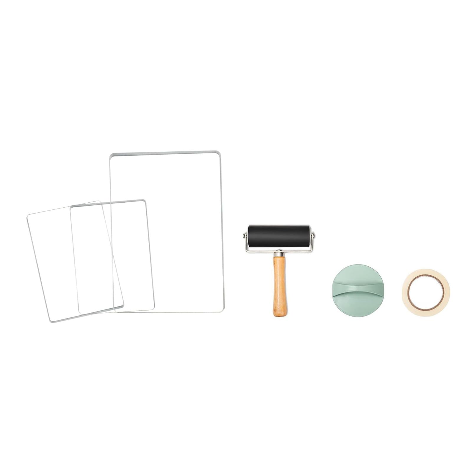 Zxfdsfdbnm Artistic Stamping Plates with Smooth Rolling Tool for Experienced Craft Art Printing Supplies