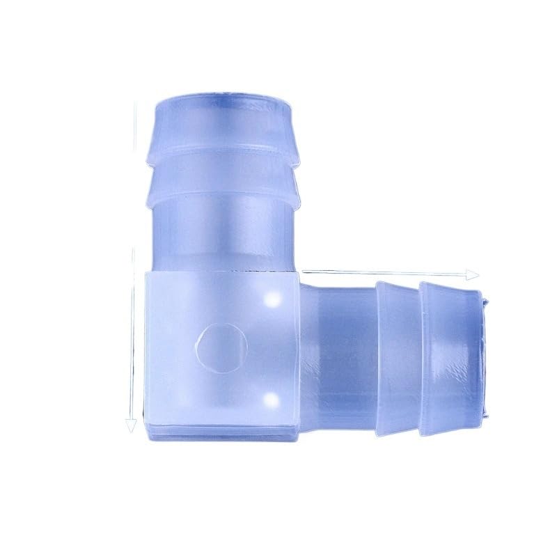 5 ~ 200 conectores de codo de polipropileno de 90 grados de diámetro exterior de 4 ~ 20 mm para acuarios, peceras, juntas de aireador, accesorios de manguera (16 x 16 mm, 20 piezas)