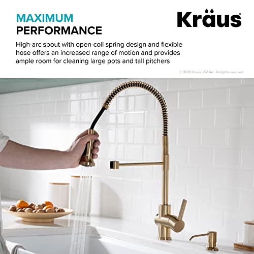 Image of Kraus KPF-1690BG Britt Kitchen Faucet, Brushed Gold