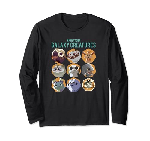 T-shirt Star Wars Galaxy Of Creatures manches longues le cadeau idéal pour fan de la saga spatiale