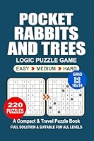 Pocket Puzzle Book: 220 Puzzles, Rabbits and Trees, Great Logic Puzzle Game, A Compact and Travel Puzzle Book, 3 Levels: Easy Medium and Hard, Pocket Size 4x6 Inches. B0F5P1CWXX Book Cover