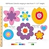240 Pieces Spring Leaves, Butterflies, Flowers Punch Out Paper Cutouts in Assorted Spring Colors, 2-Sided US Made Card Stock for Spring Crafts, Bulletin Boards, Posters, and Spring Dance Parties #5