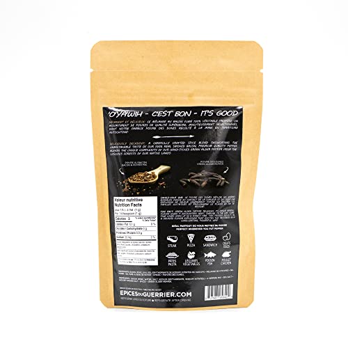 Épices Du Guerrier - Spices Of The Warrior - Real Bacon Pepper - Authentic Artisanal Ground Pepper Mix - 3.5 Oz #TOP1