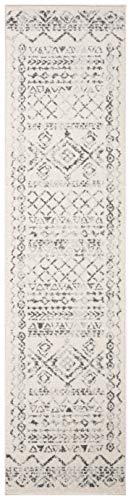 Safavieh Tulum Collection Runner Rug - 2' X 9', Ivory & Grey, Moroccan Boho Distressed Design, Non-Shedding & Easy Care, Ideal For High Traffic Areas In Living Room, Bedroom (Tul268A) #TOP1