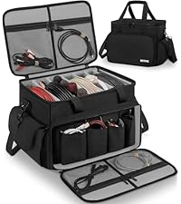 Amazon.com: IBVIVIC DJ Cable File Bag with 6 Detachable Dividers