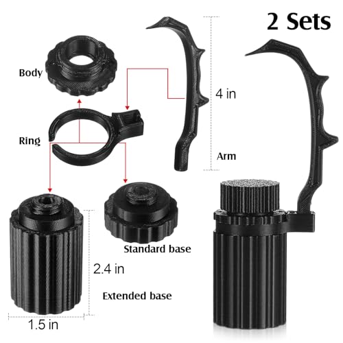 Image of Geelin 2 Set Miniature Painting Handle Versatile 3D-Printing Mini Painting Holder Compatible with Scale Model Base DND Miniatures Fantasy Figurines War Game Accessories