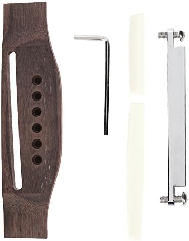 Sillet De Chevalet Selle D'os De Guitare + Pont De Guitare En Bois Rose