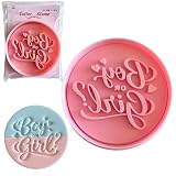 Boy or Girl 3D Cookie Cutter and Stamp, 8cm / 3.15 Inch, Baby Shower Party Decoration for Fondant, Cake, Dough, Crafts and Icing