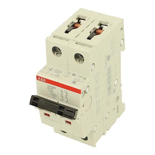 S202MB10 | 2CDS272001R0105 | S202MB10 | ABB MINIATURE CIRCUIT BREAKER, 2 POLE, B TYPE, 10A