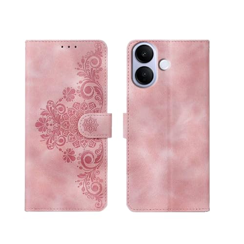 Image of amazon basics Vivo V60 Lite 5G Flip Cover | Card Pockets Wallet & Stand | Flip Cover for Vivo V60 Lite 5G (Executive Pink)