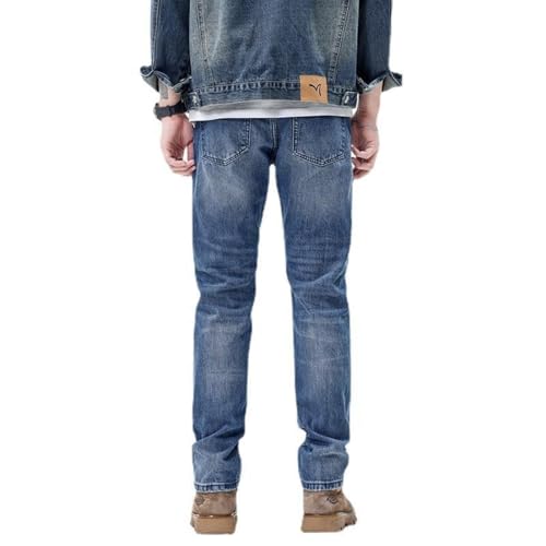 Jeans Pants Trousers Denim Spring and Autumn Men's Blue Big Bull Non Elastic Loose Classic Casual Cowboy4