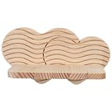 Construction en bois : fabriquées en bois naturel, ces étagères murales offrent un support solide et sont idéales pour exposer des objets décoratifs, des plantes ou des livres suspendus