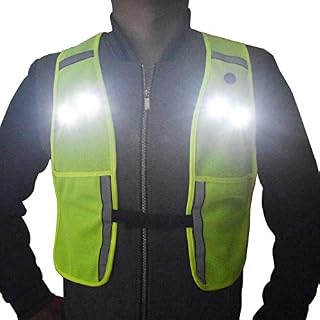 Light Up & Reflective Running Vest, Safety Gear & Gifts for Women Men