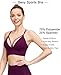 MotoRun Womens Sports Bras Strappy Workout Yoga Tops Swim Bra Sexy Push Up Bras for Women Maroon S
