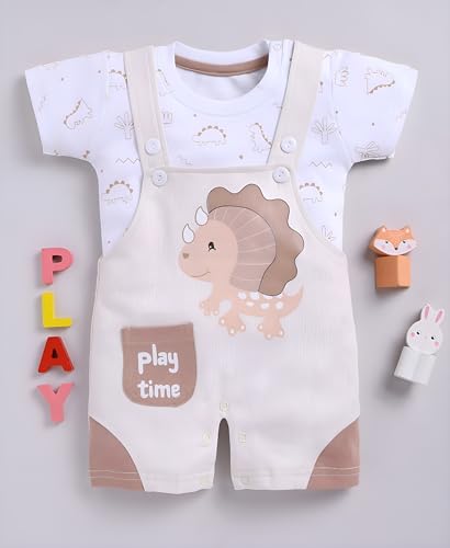 Image of Toonyport Baby Boy Cute Mamma's Munckin Dungaree (Pink)