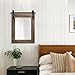 AAZZKANG Rustic Wood Mirror Rectangle Decorative Wall Mirrors Large with Frame for Bedroom Living Room Bathroom Entryway Hanging 20