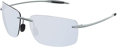 JULI - Lentes de sol deportivos para hombres y mujeres, marco sin montura Tr90 para correr, pesca, golf, surf, conducción, MJ8009