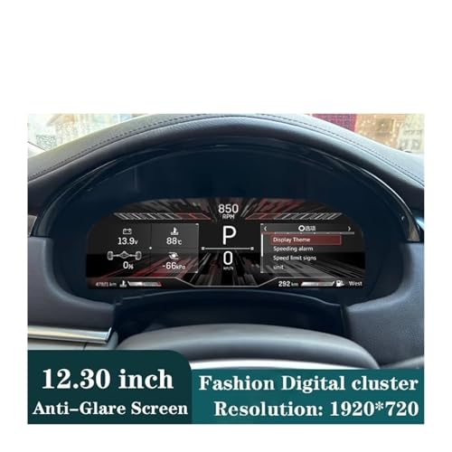 Pantalla LCD 12,3 compatible con Cadillac SRX y cabina virtual CarPlay 3