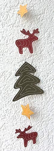 Familienmomente Lot de 10 feuilles de bricolage pour enfants à partir de 3 ans (2 x 5 étoiles, 2 x arbre/élan, 2 x 3 étoiles, 2 x arbre/ange, 2 x photophores de Noël) format A5 – vue 5