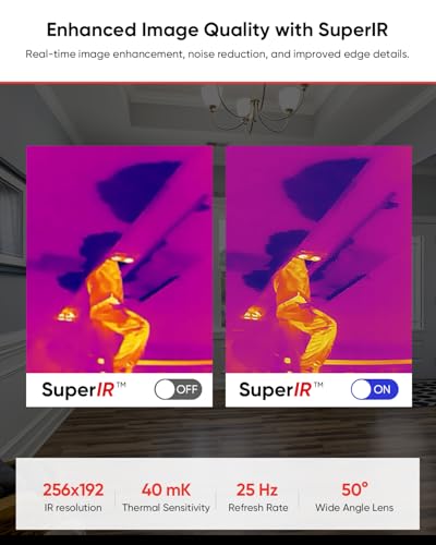 Kamera termowizyjna HIKMICRO Mini2 V2 - iOS/Android, rozdzielczość 256 x 192 IR, SuperIR, szeroki kąt 50°, USB-C/Lightning (obsługuje iPhone 15)