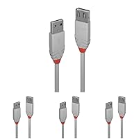Prolunga USB 2.0 Tipo A Anthra Line, 0.2m (Confezione da 4)