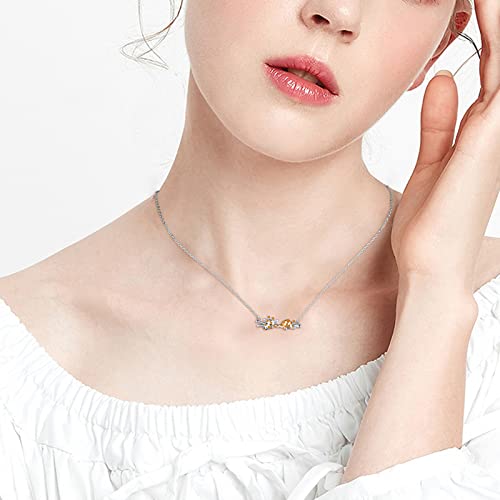 925 Sterling Silver Celtic Knot Giraffe Head Pendant Necklace Giraffe Gifts for Women Girlfriend Birthday4