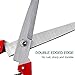 Manual Wool Shearing Shear Stainless Steel Trimming Scissor Long blades Multifunctional garden shears Craft Scissors with spring Red
