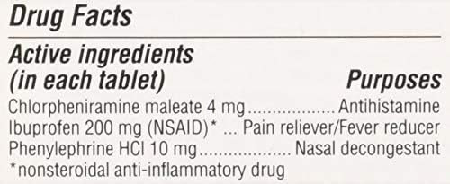 Advil Allergy & Congestion Relief 20 Coated Tablets