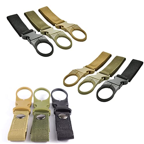 Sleutelhanger flessenhouder clip voor het ophangen van waterfles flessenhouder karabijnhaak riem gesp camping wandelen voor camping vissen wandelen reizen waterfles gesp - Image 3