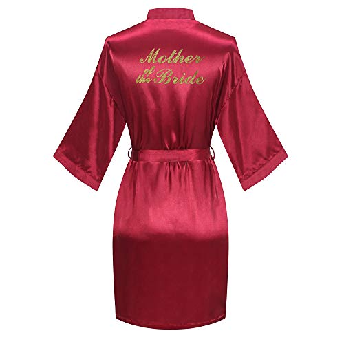 Image of Giova Women Bridal Robe for Bride and Bridesmaid Getting Ready Wedding Party Bathrobe