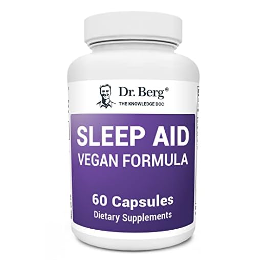 Dr. Berg Sleep Aid Vegan Formula – Natural Rest Support - Fatigue and Stress Support Capsule Helps Calm Body and Mind – Best Non Habit Forming Supplements - 60 Capsules