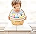 Oypeip Easter Basket, Nature Easter Baskets for Kids, Large Wicker Easter Basket Empty with Handle, Basket Tags, Woven Rope Egg Easter Baskets for Boys Girls Babies Toddler Infant, Picnic Basket