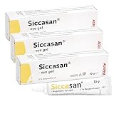 Siccasan Gel Augentropfen für trockene Augen mit Dexpanthenol und Carbomer zur Heilung gegen trockene Augen.