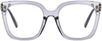 Shiratori Blue Light Blocking Glasses Rectangle Chic Preppy Look MultiColor Frame for Women Men