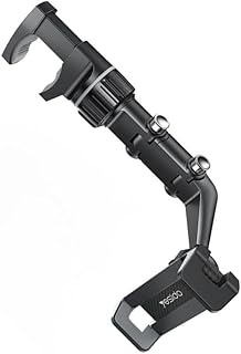 حامل موبايل للسيارة C192 من ريرفيو - متعدد الزوايا - قابل للدوران - تعديل الارتفاع - متين وثابت - مناسب لجميع السيارات وبعض الأماكن الأخرى - أسود