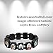 Catholica Shop Religious Catholic Bracelets with Assorted Colorful Images of Saints, Mary, and Jesus for Men and Women. Handcrafted in Brazil - Small Panel