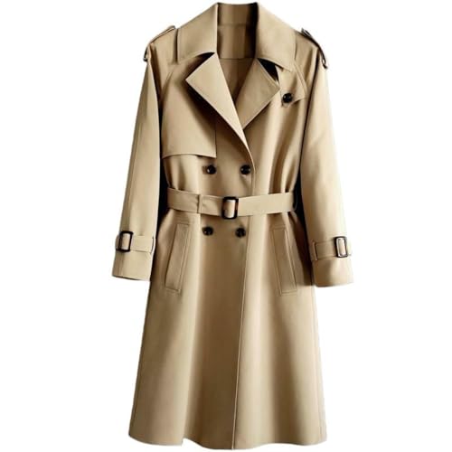 Trench extra long homme avec double boutonnière aux finitions haut de gamme