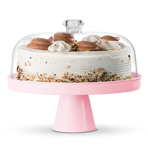 Table Concept Cake Stand, Footed Cake Stand with Lid, Serving Platter, Housewarming Gifts by Table Concept - Used condition - US$18.62